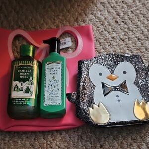 Bath & Body Works Vanilla Bean Noel Body Wash and Hand Soap Set